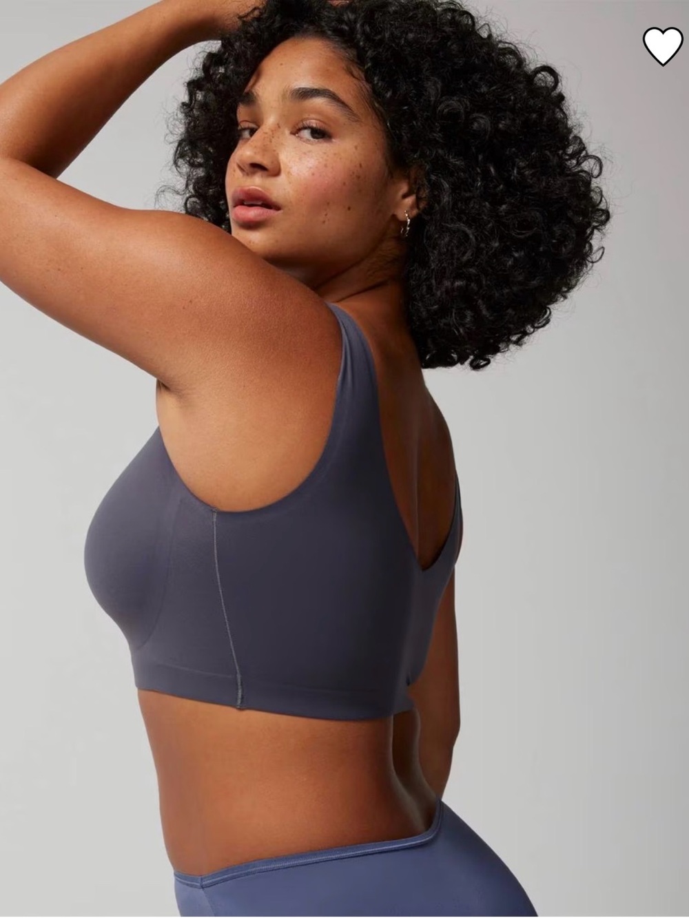 SOMA ENBLISS Seamless Wireless Comfort Bra Slate Gray Blue Bralette SzM - Picture 4 of 6